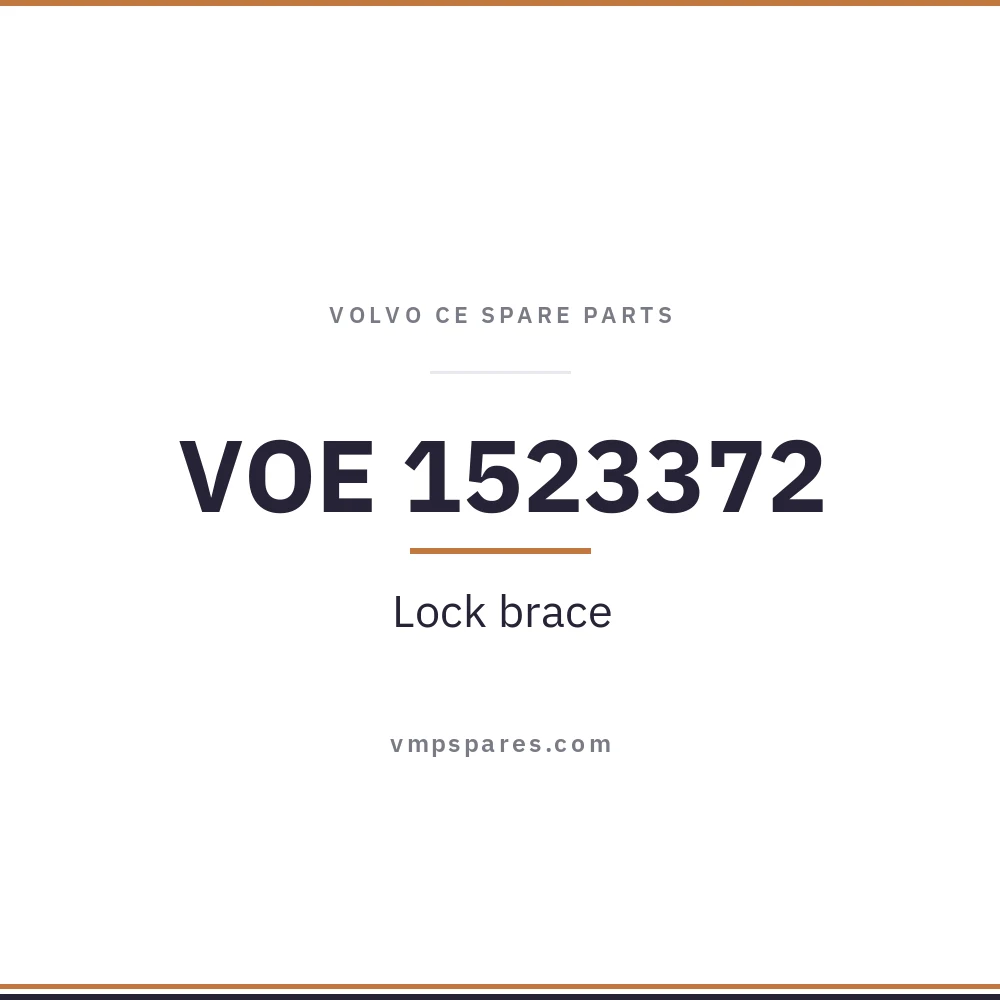 VOE 1523372 – Lock brace