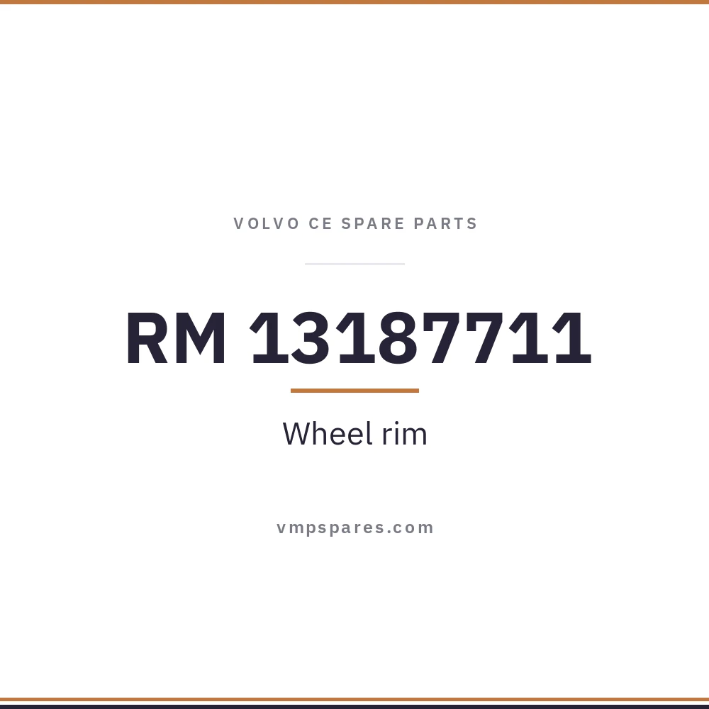 RM 13187711 – Wheel rim
