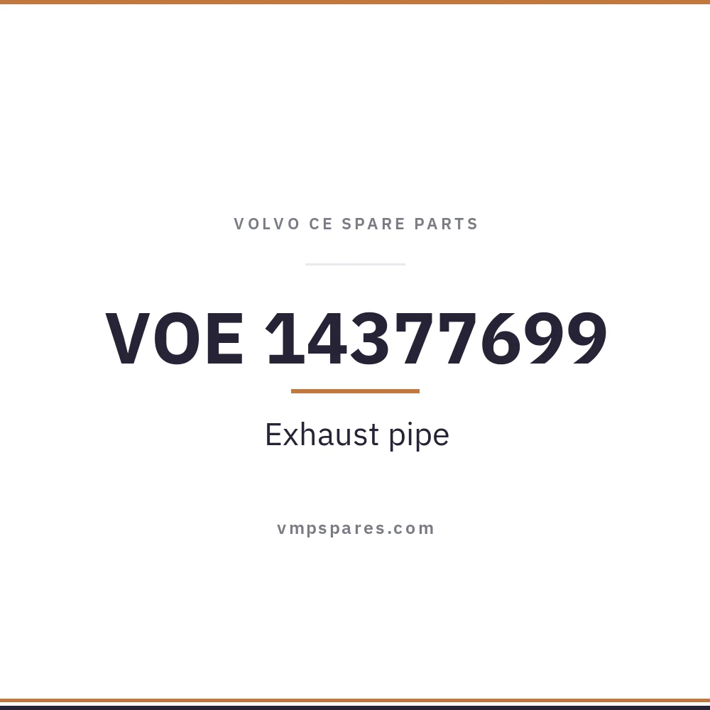 VOE 14377699 – Exhaust pipe