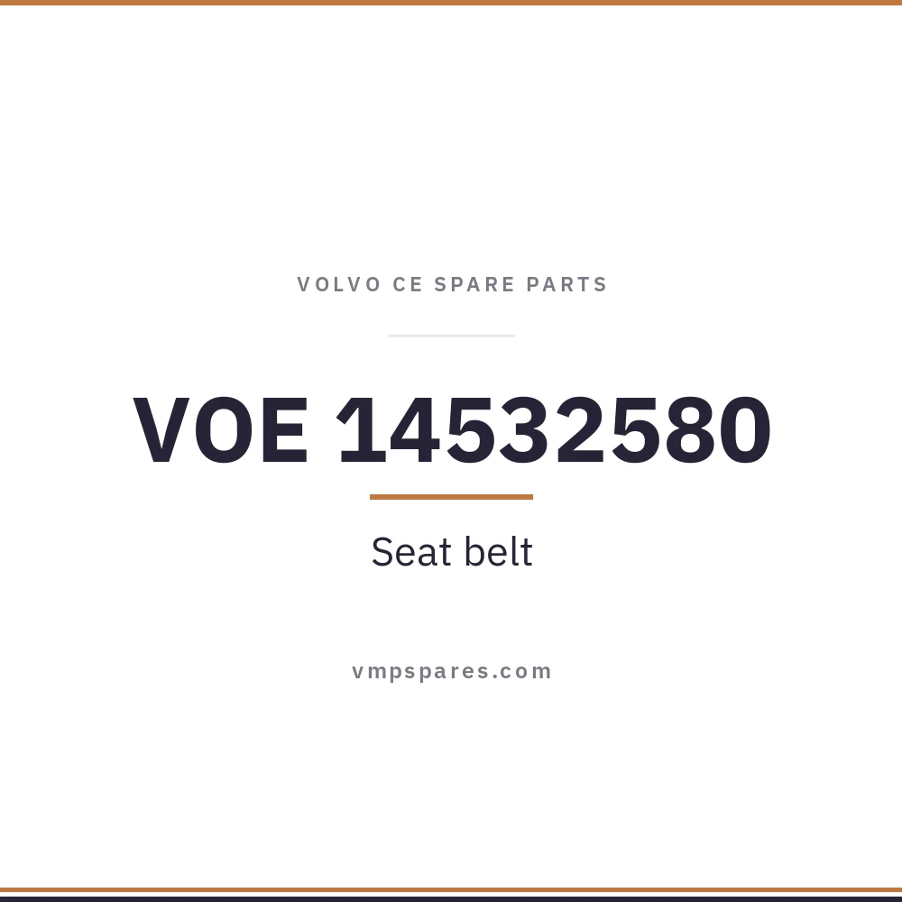 VOE 14532580 – Seat belt