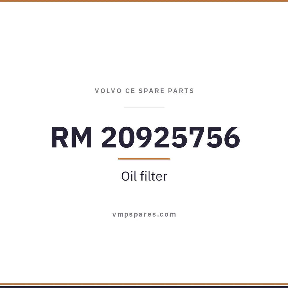 RM 20925756 – Oil filter