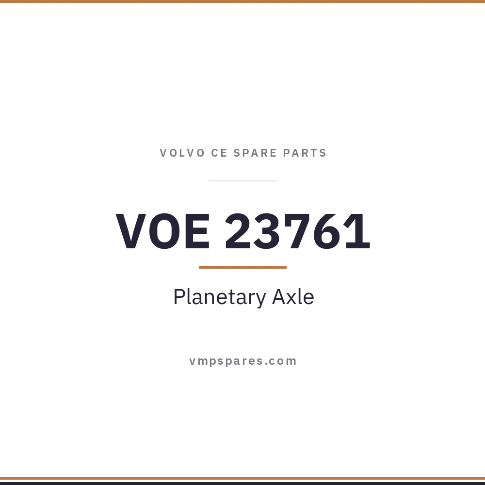 VOE 23761 – Planetary Axle