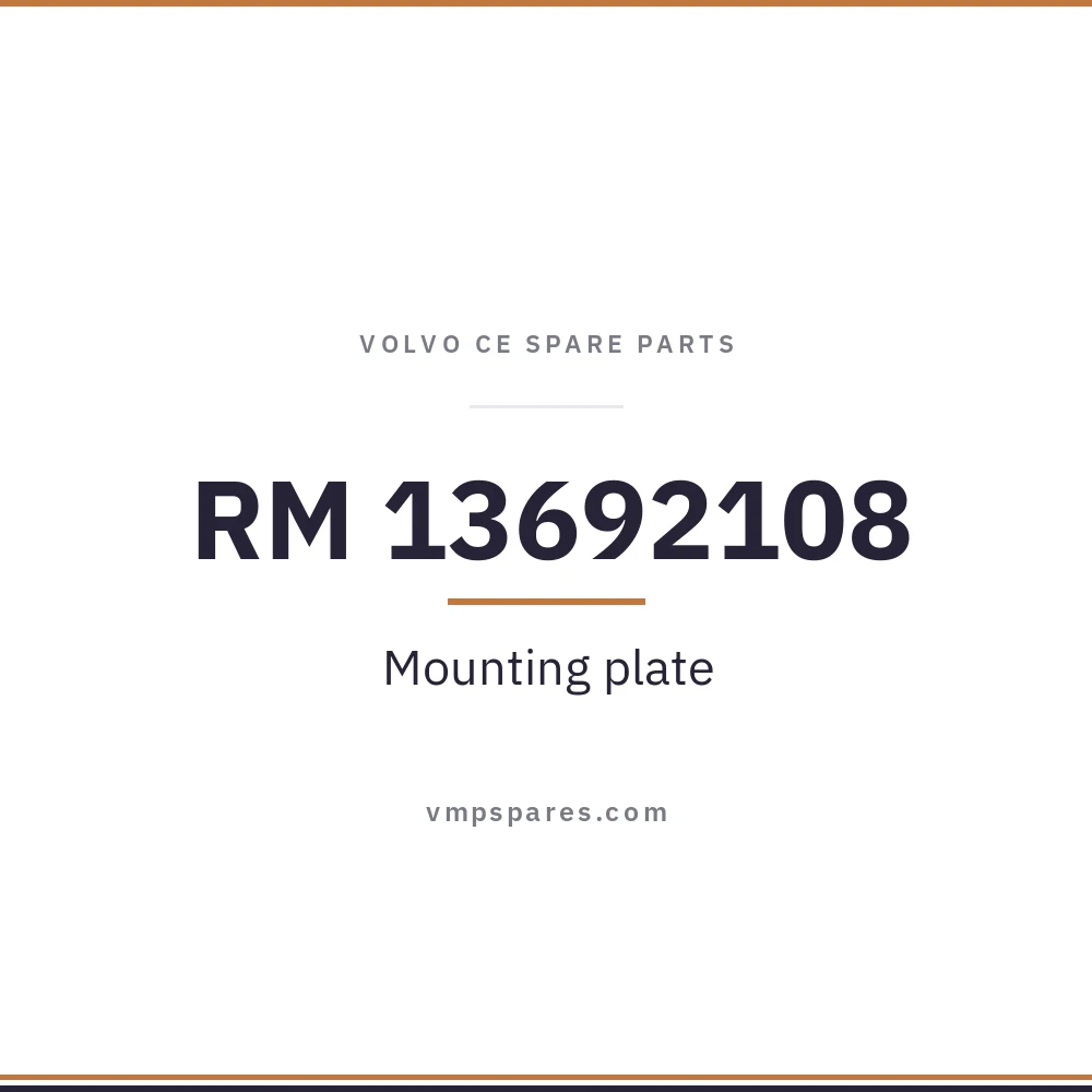 RM 13692108 – Mounting plate