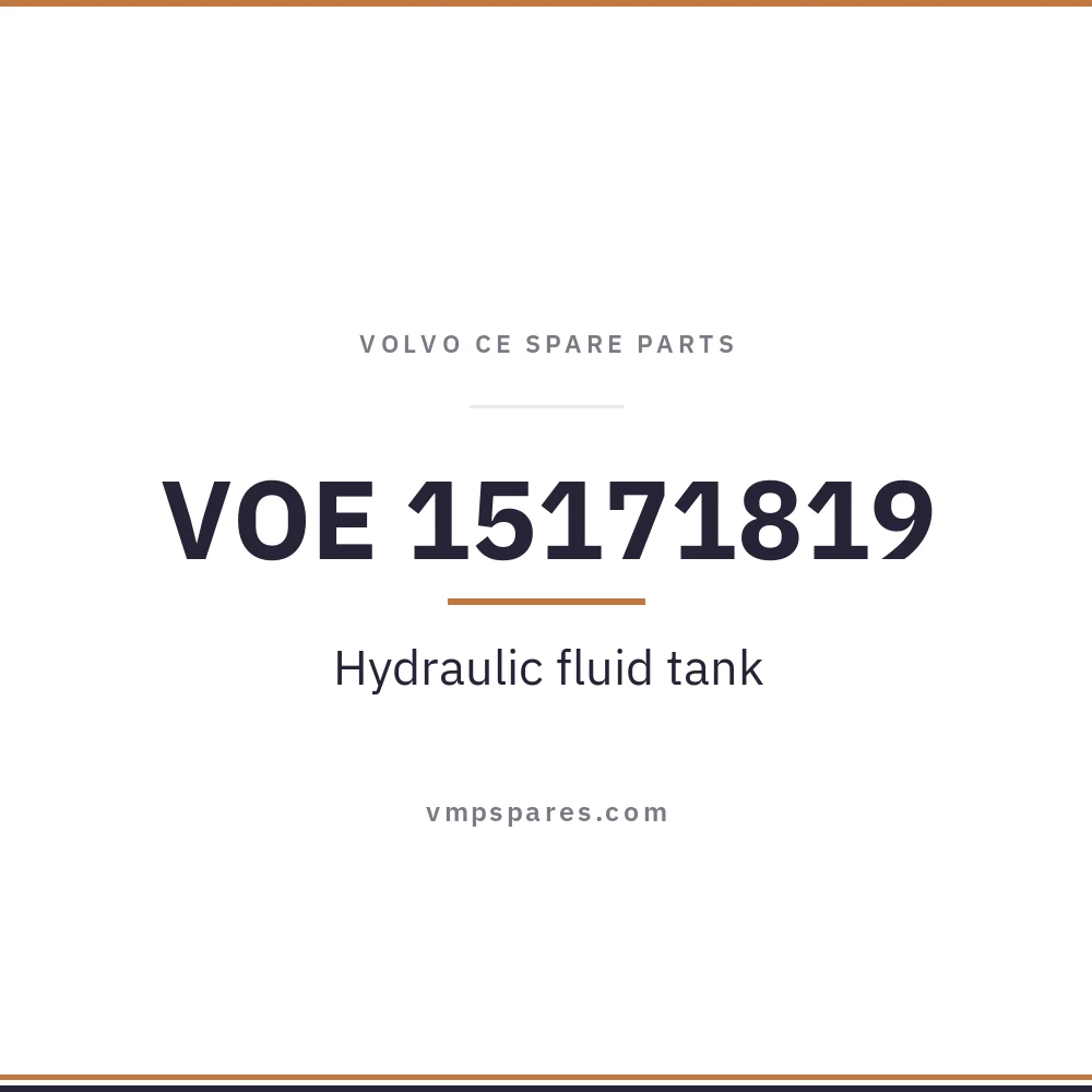 VOE 15171819 – Hydraulic fluid tank
