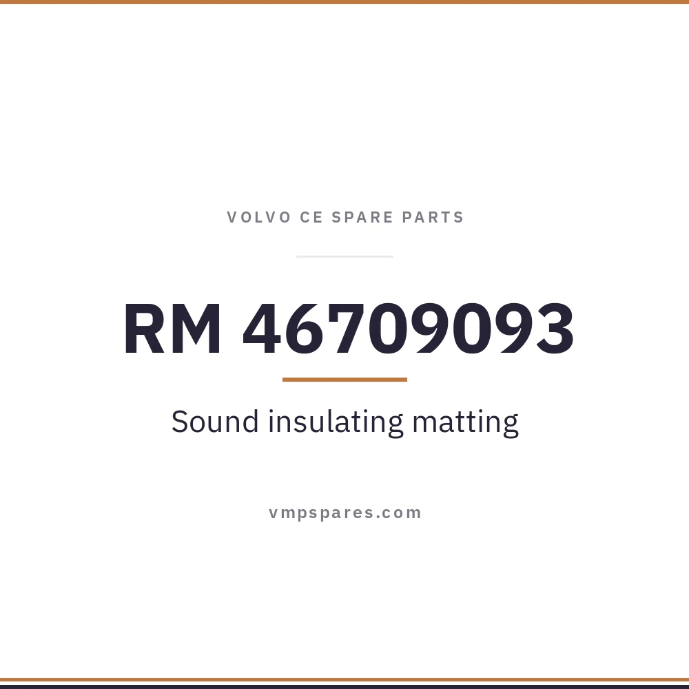RM 46709093 – Sound insulating matting
