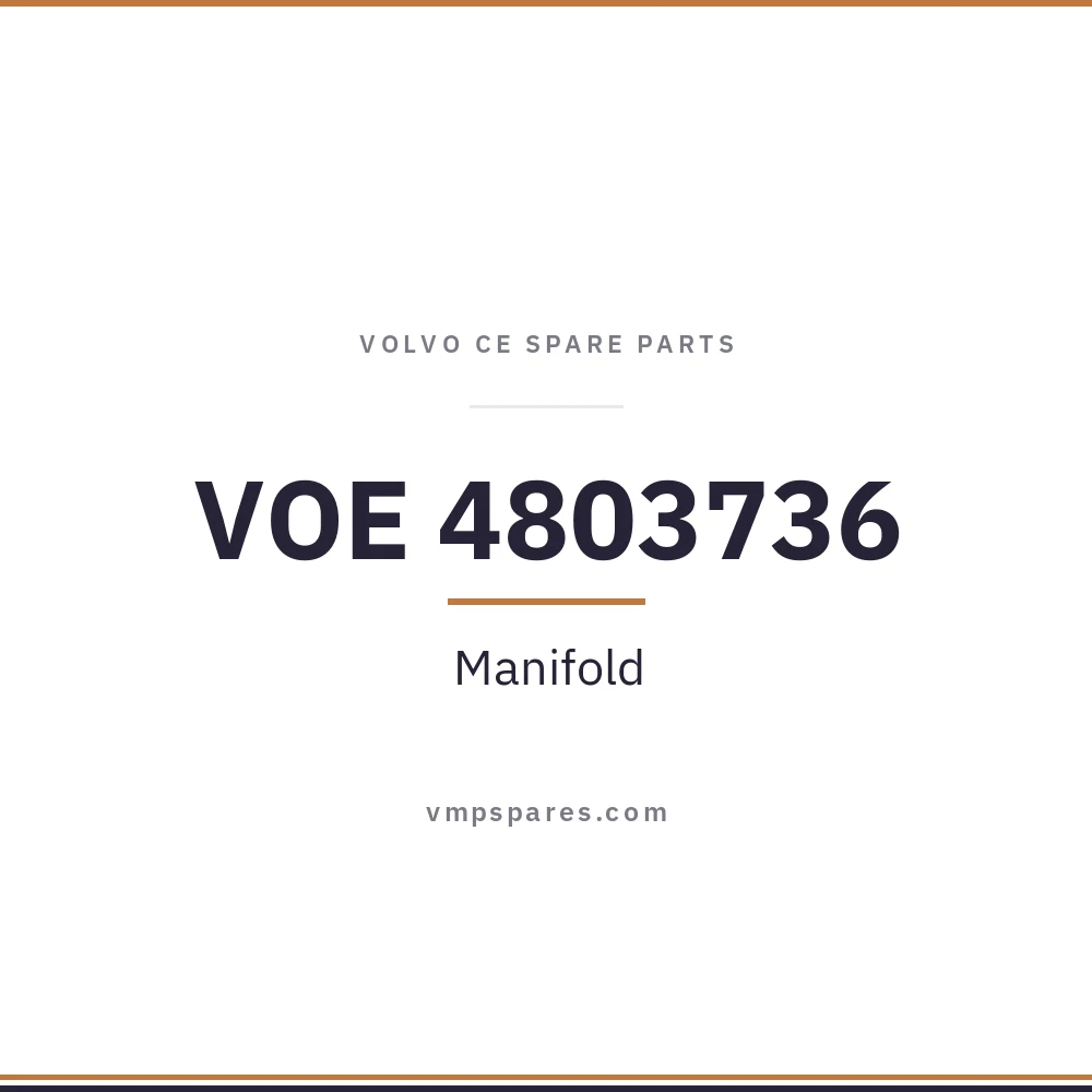 VOE 4803736 – Manifold