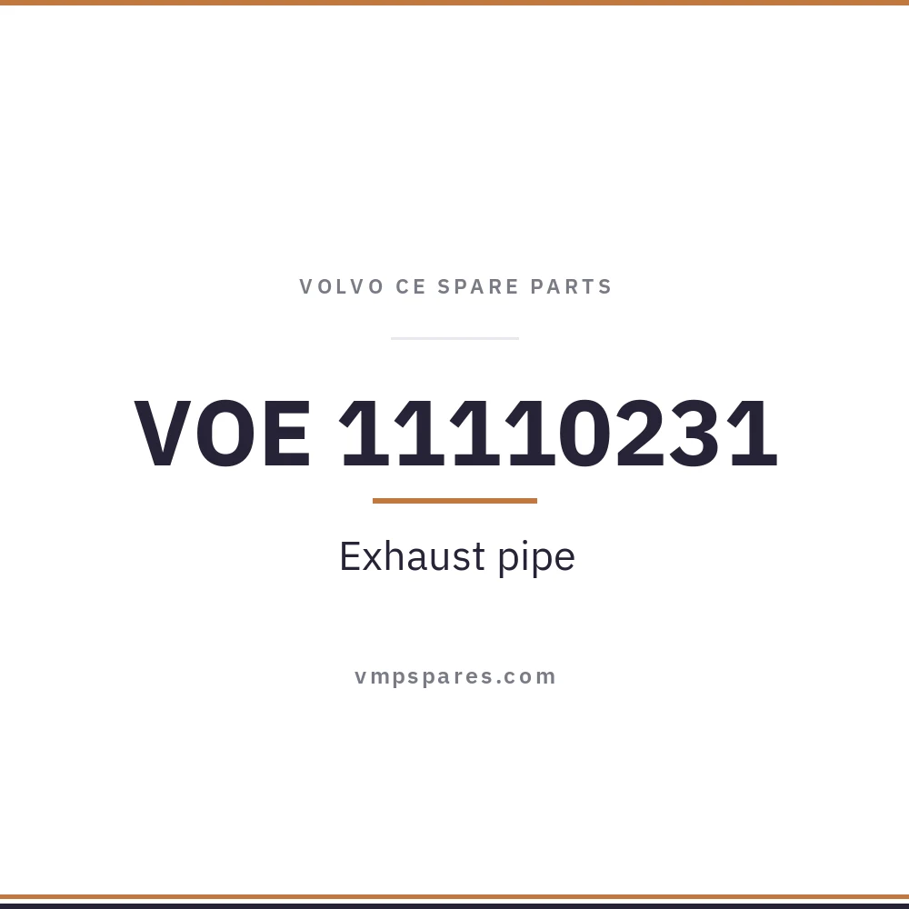VOE 11110231 – Exhaust pipe