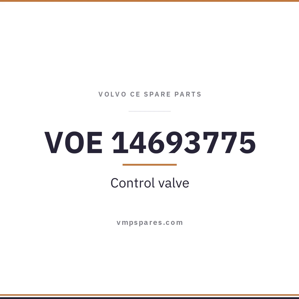 VOE 14693775 – Control valve