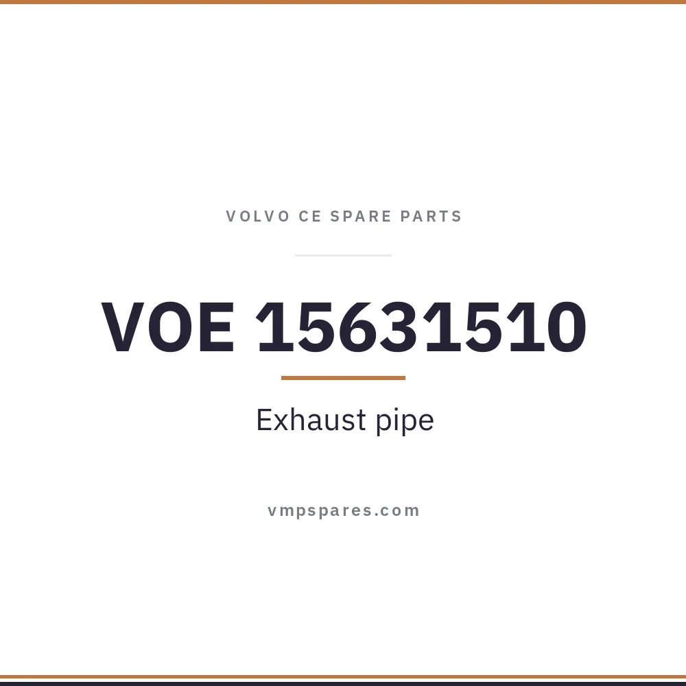 VOE 15631510 – Exhaust pipe