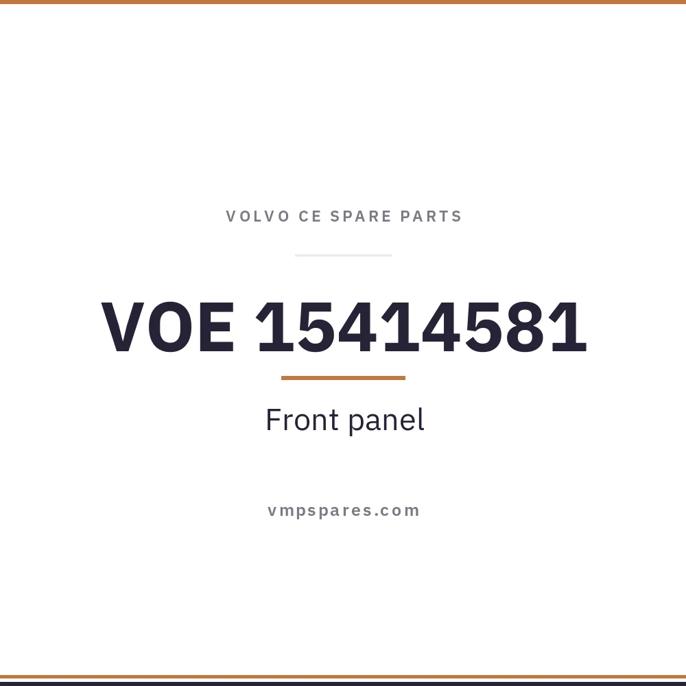 VOE 15414581 – Front panel