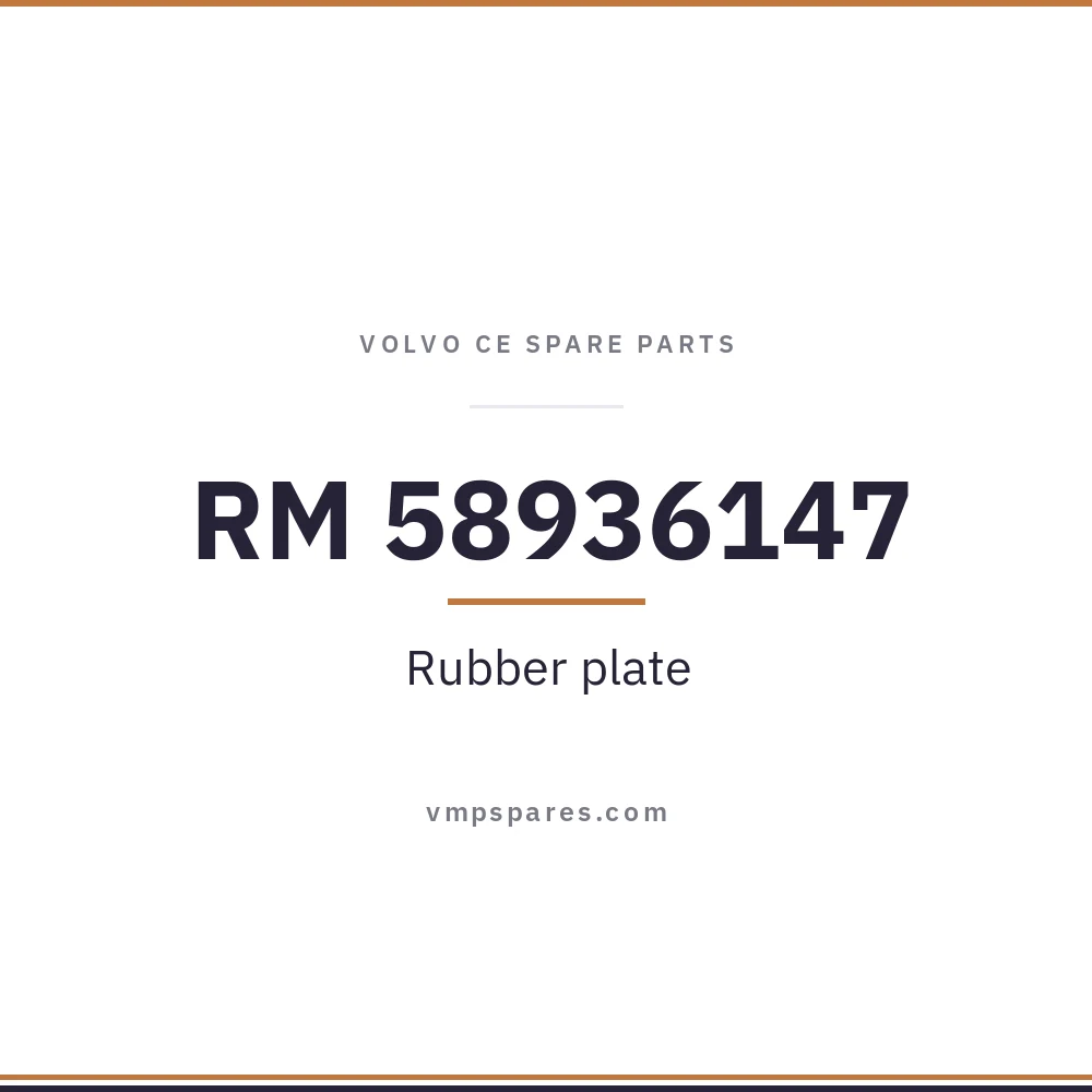 RM 58936147 – Rubber plate