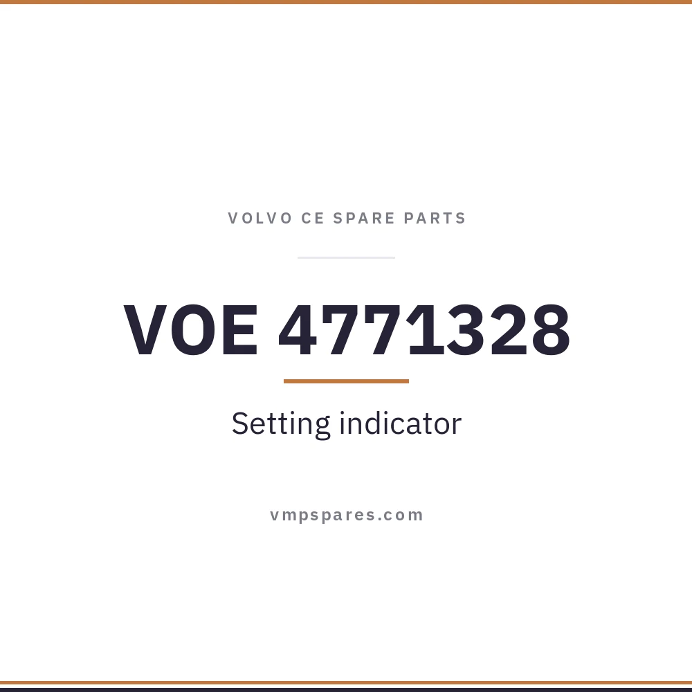 VOE 4771328 – Setting indicator