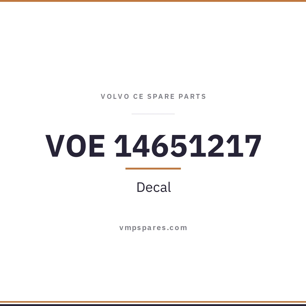VOE 14651217 – Decal