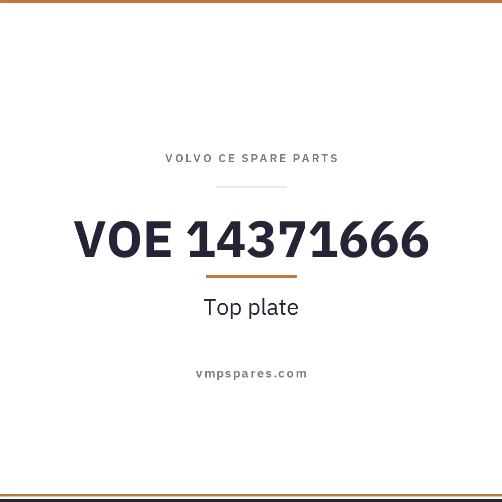 VOE 14371666 – Top plate