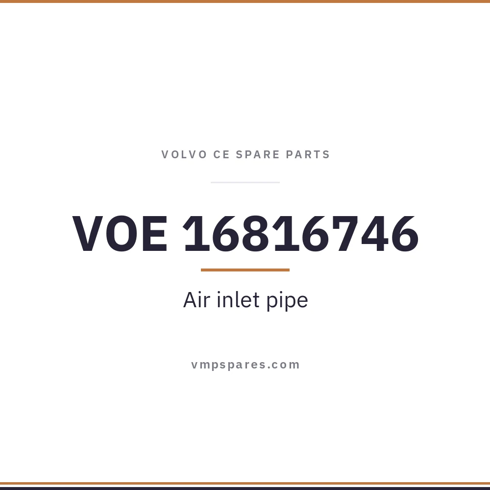 VOE 16816746 – Air inlet pipe