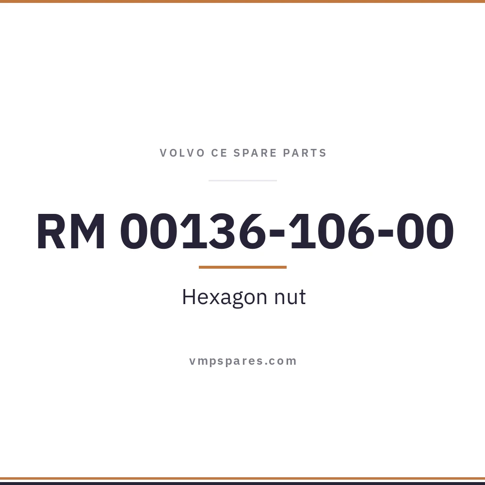 RM 00136-106-00 – Hexagon nut