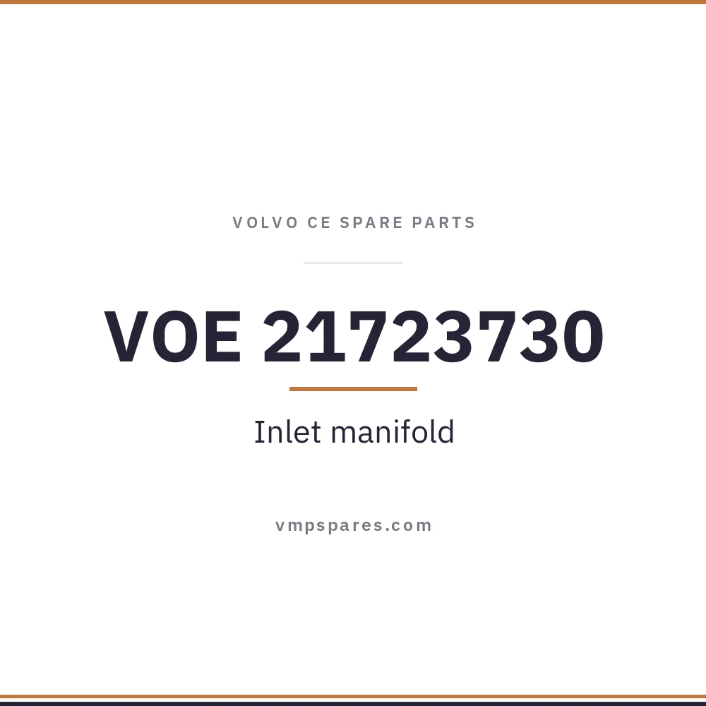 VOE 21723730 – Inlet manifold
