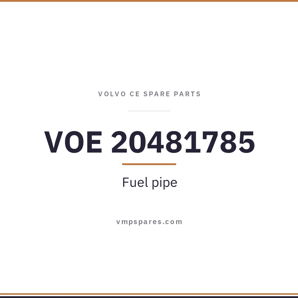 VOE 20481785 – Fuel pipe