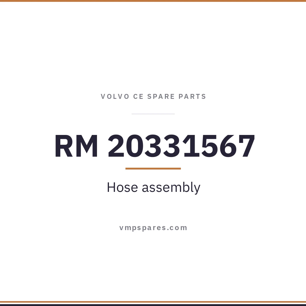 RM 20331567 – Hose assembly