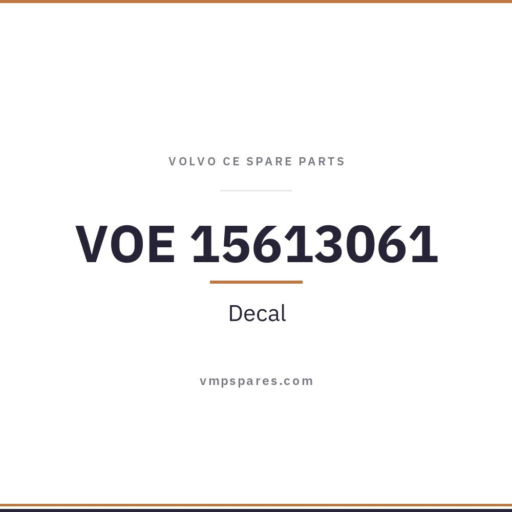 VOE 15613061 – Decal