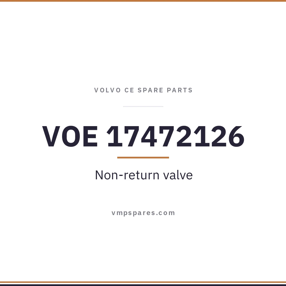 VOE 17472126 – Non-return valve