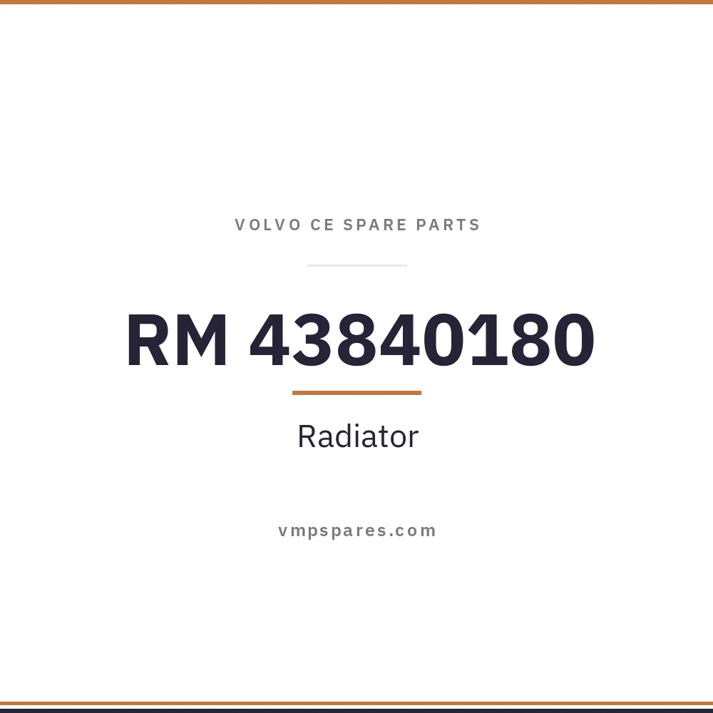RM 43840180 – Radiator