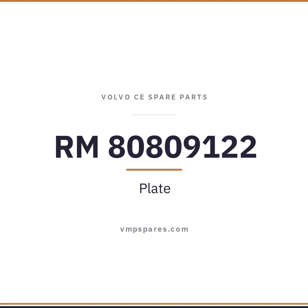 RM 80809122 – Plate