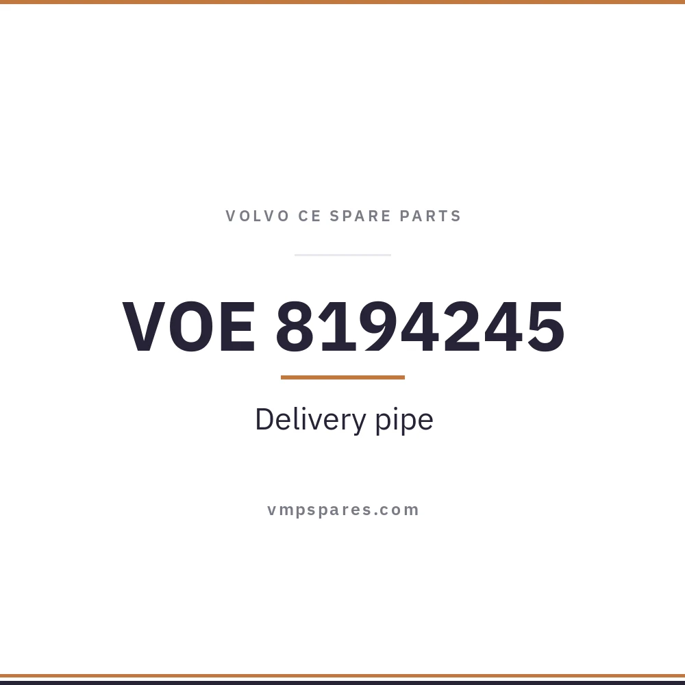 VOE 8194245 – Delivery pipe