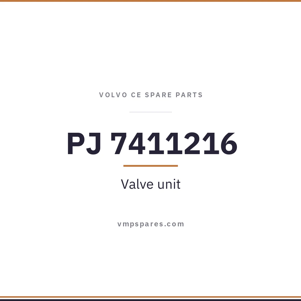 PJ 7411216 – Valve unit