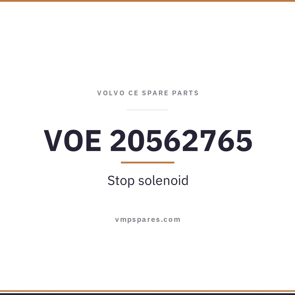 VOE 20562765 – Stop solenoid