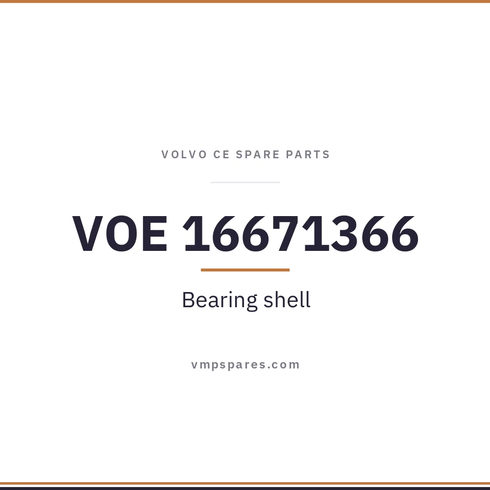 VOE 16671366 – Bearing shell