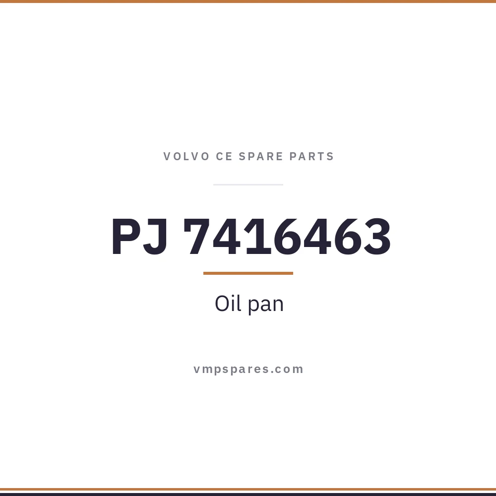 PJ 7416463 – Oil pan