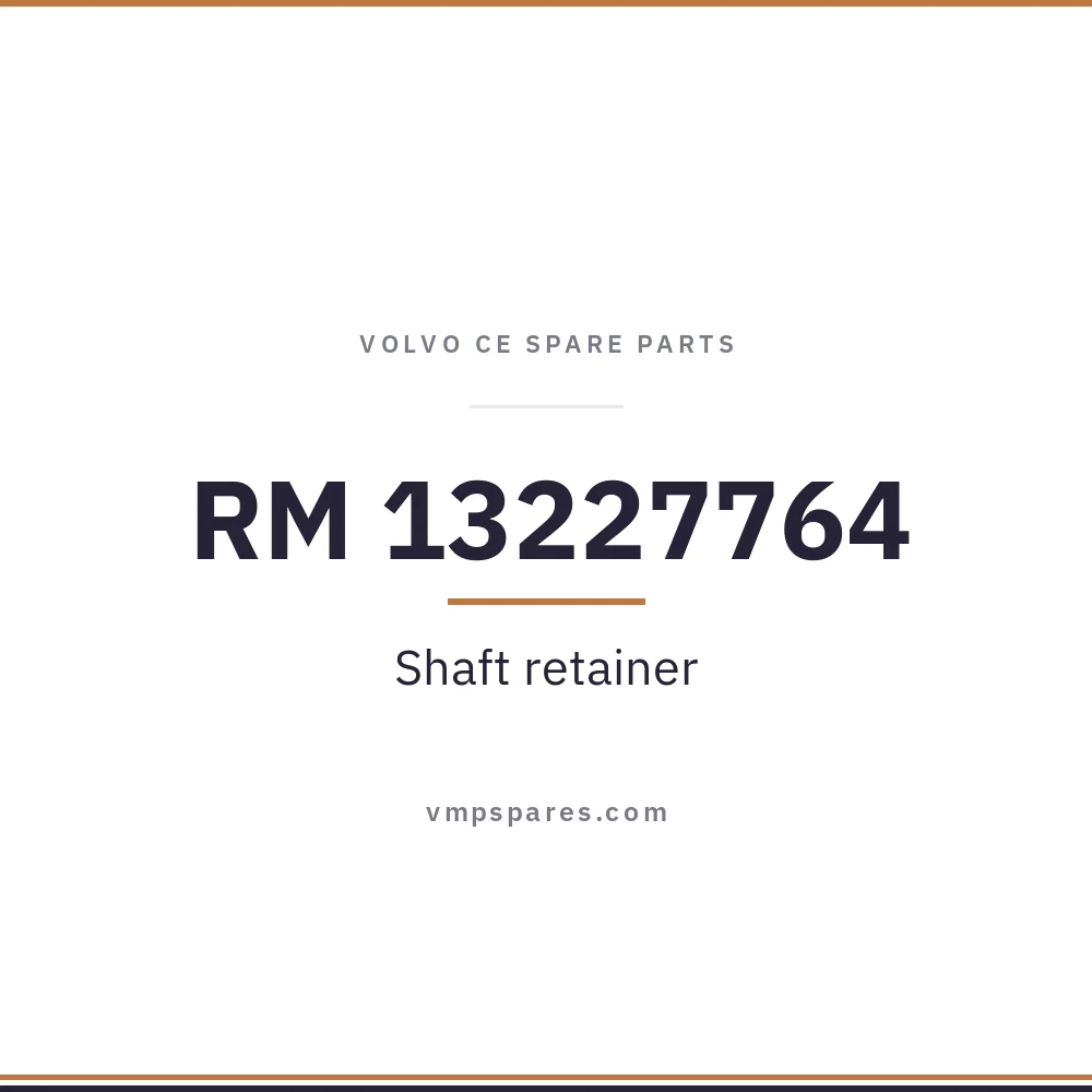 RM 13227764 – Shaft retainer
