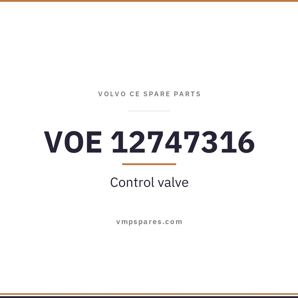 VOE 12747316 – Control valve