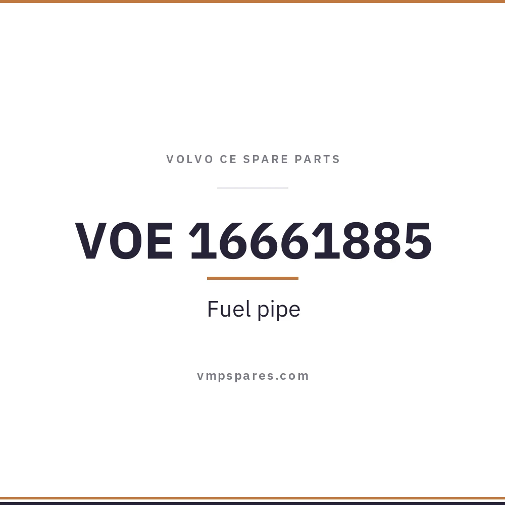 VOE 16661885 – Fuel pipe