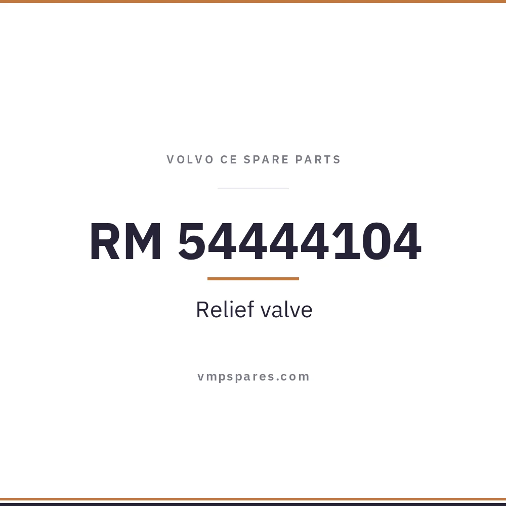 RM 54444104 – Relief valve