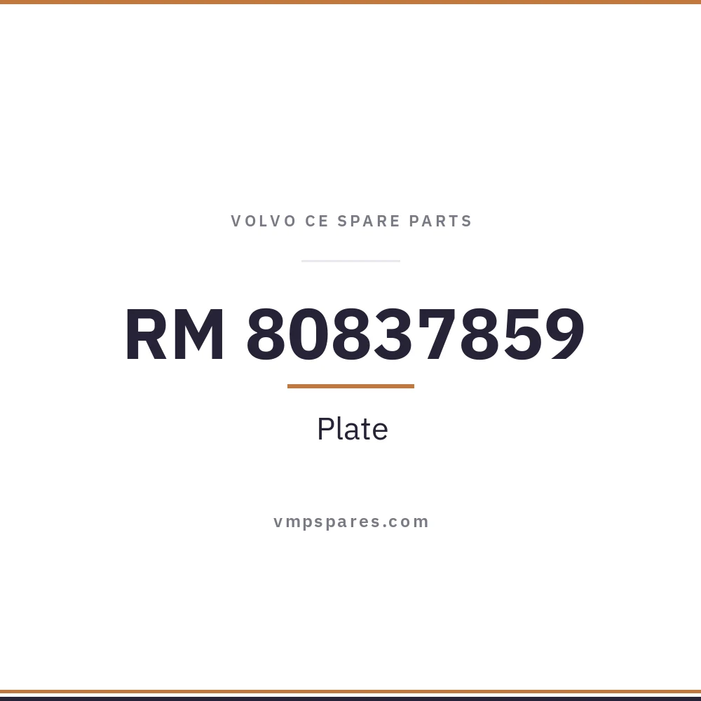 RM 80837859 – Plate