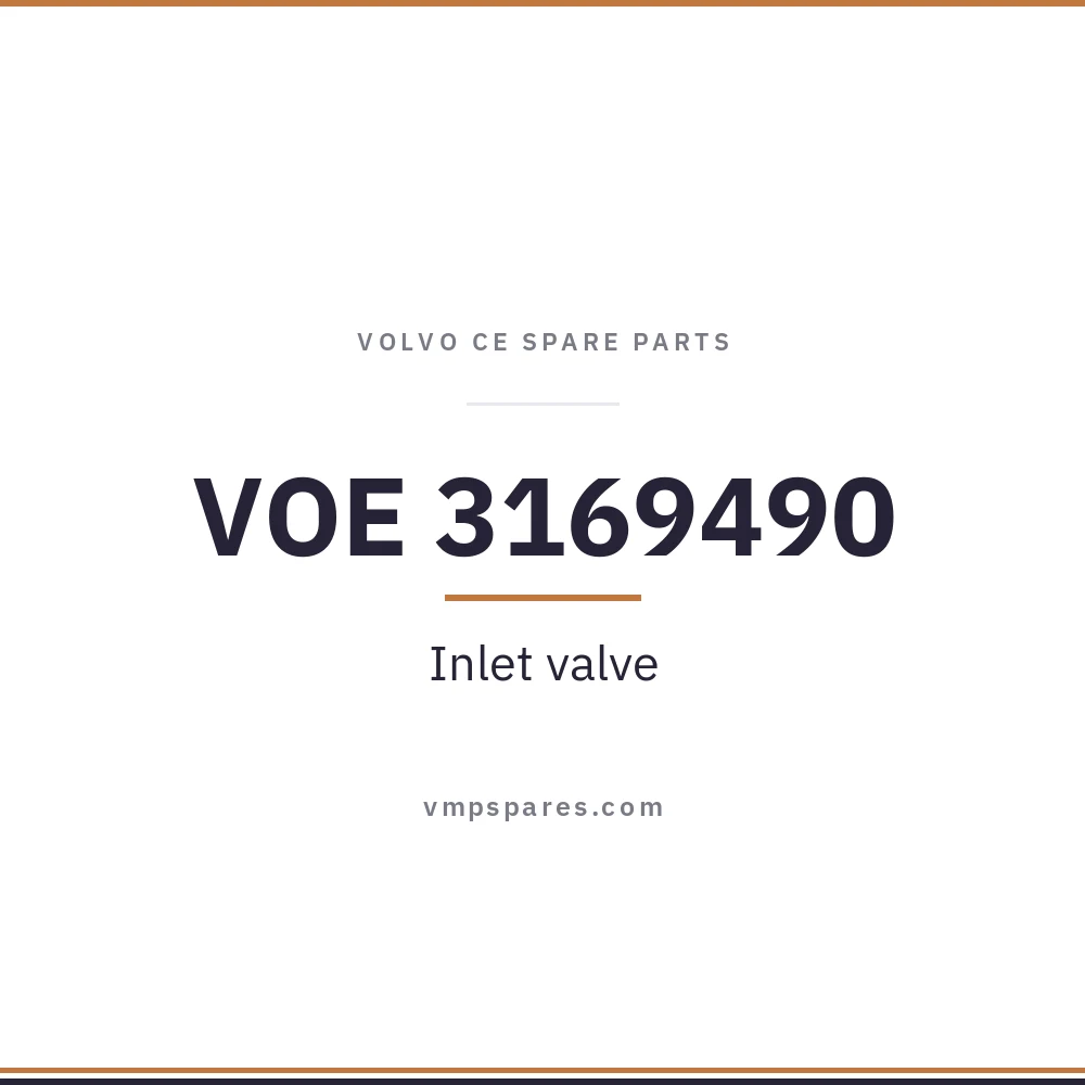 VOE 3169490 – Inlet valve