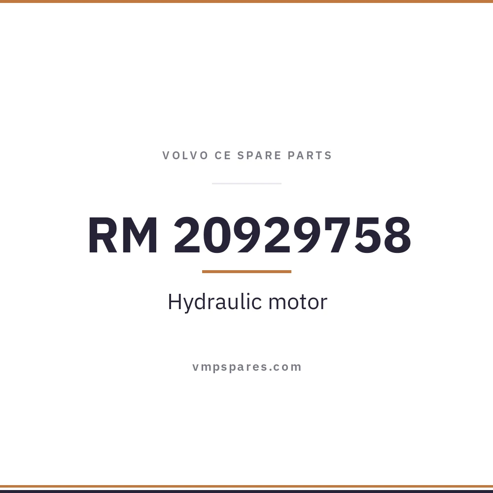 RM 20929758 – Hydraulic motor