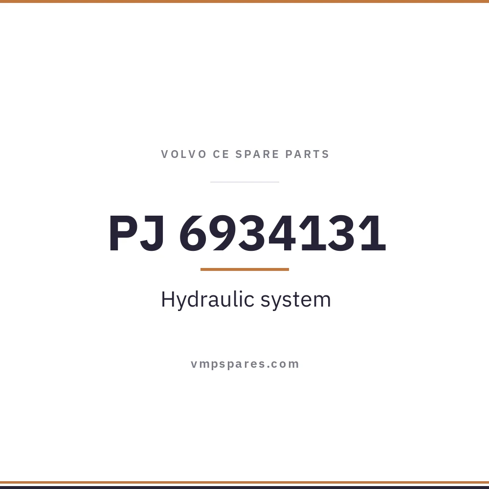 PJ 6934131 – Hydraulic system