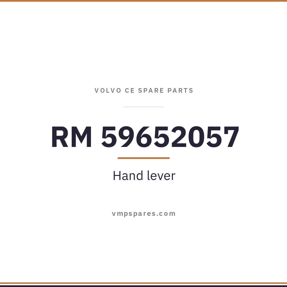 RM 59652057 – Hand lever