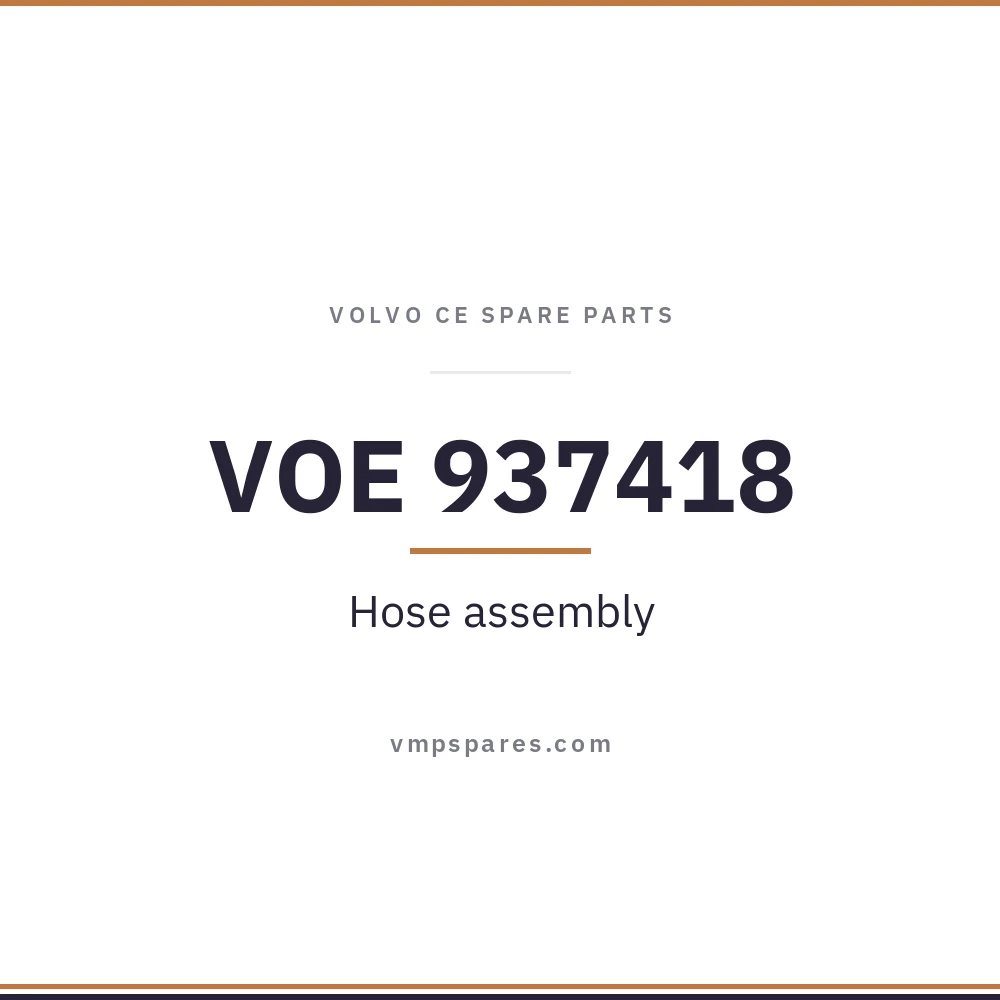 VOE 937418 – Hose assembly