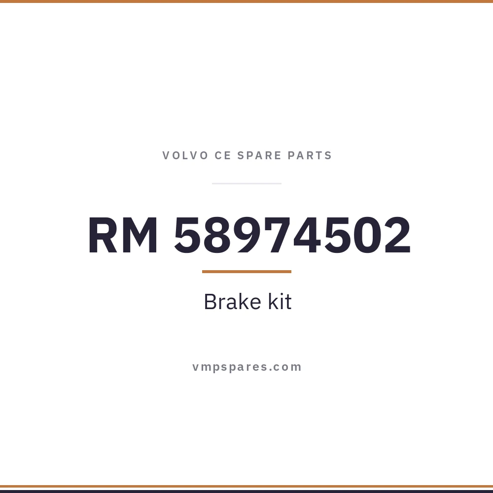 RM 58974502 – Brake kit