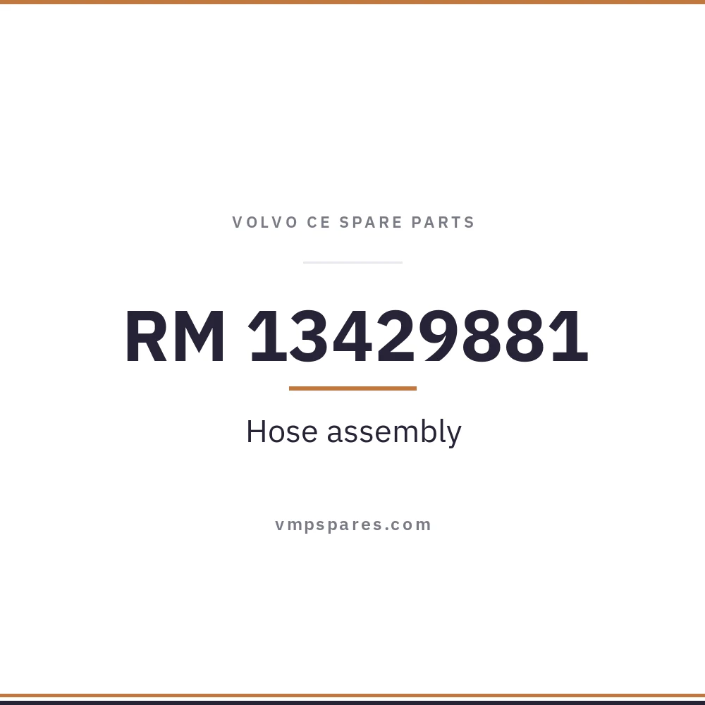 RM 13429881 – Hose assembly