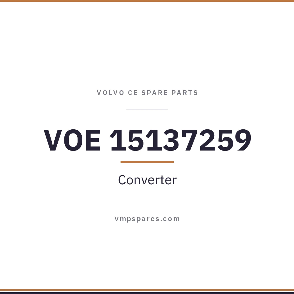 VOE 15137259 – Converter