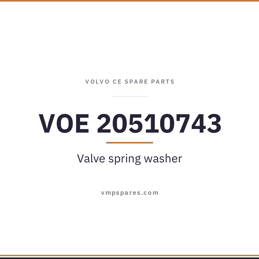 VOE 20510743 – Valve spring washer