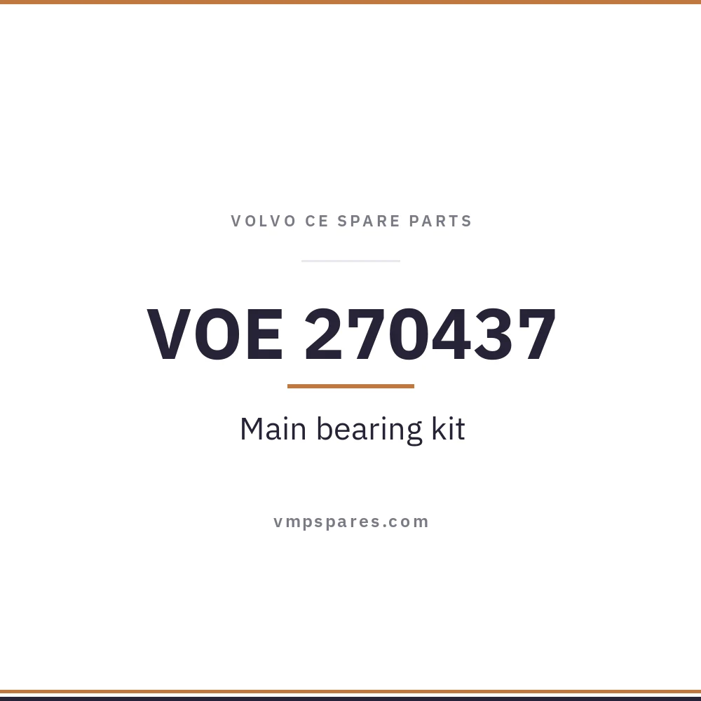 VOE 270437 – Main bearing kit