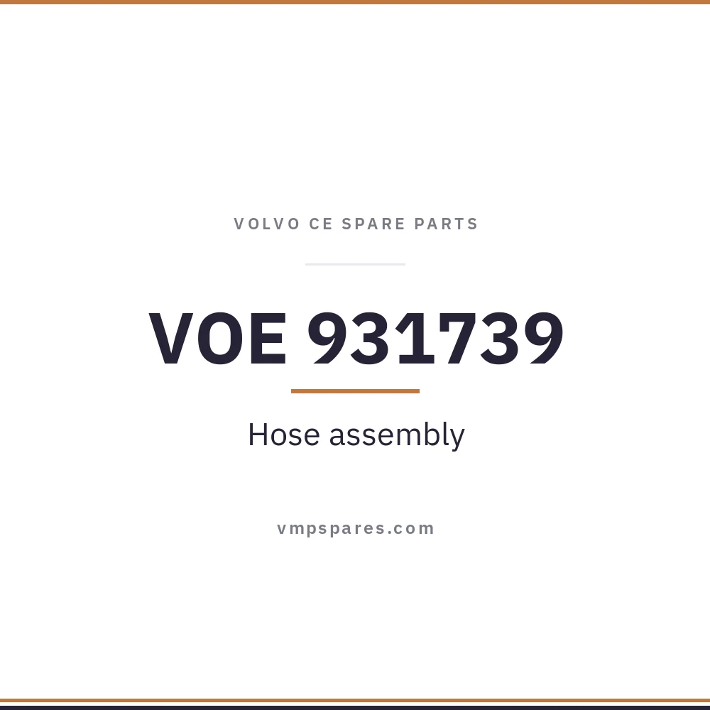 VOE 931739 – Hose assembly