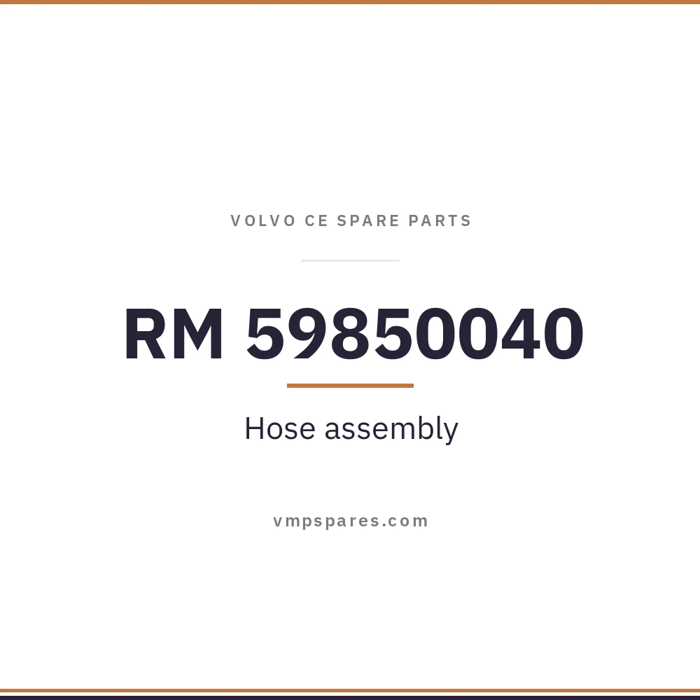 RM 59850040 – Hose assembly