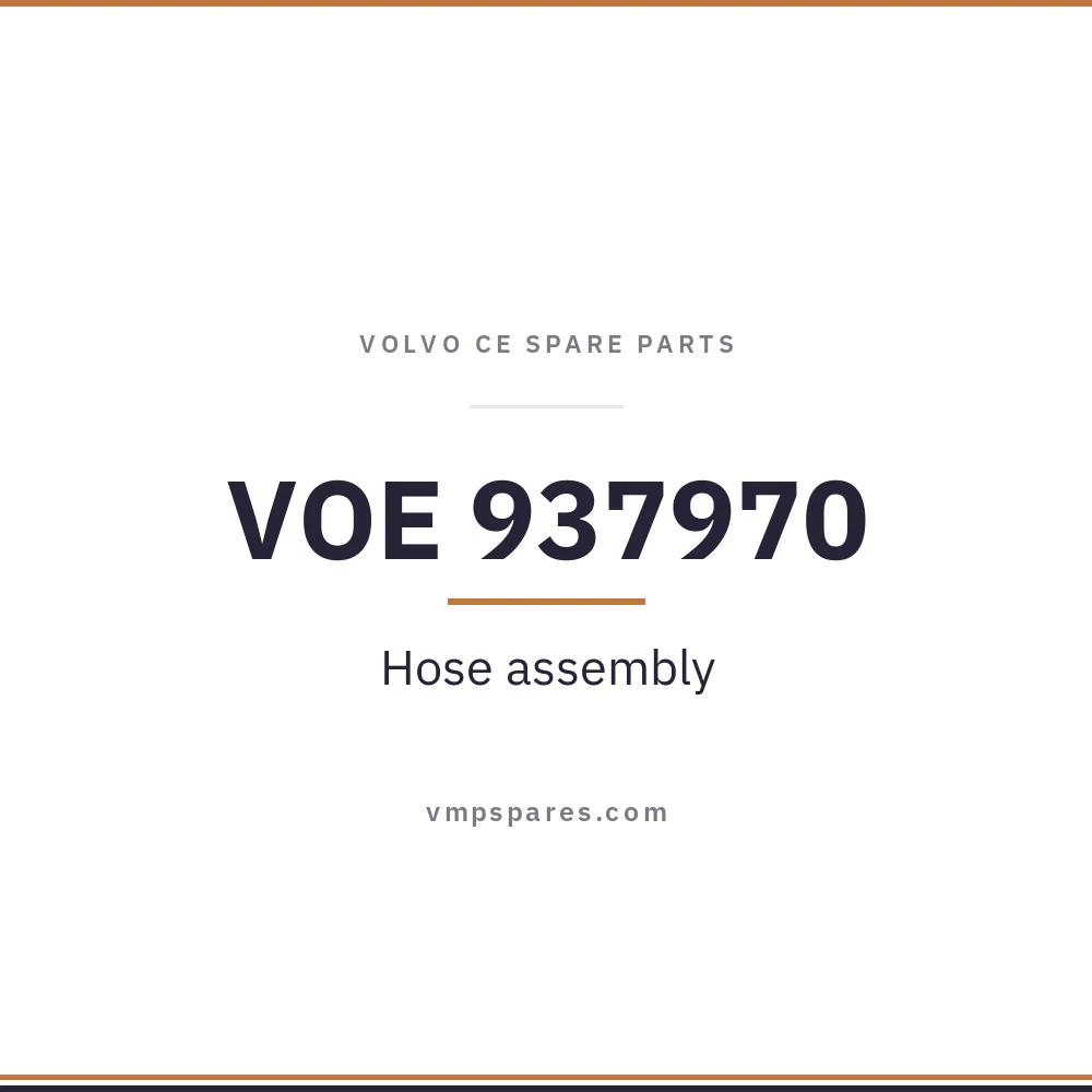 VOE 937970 – Hose assembly